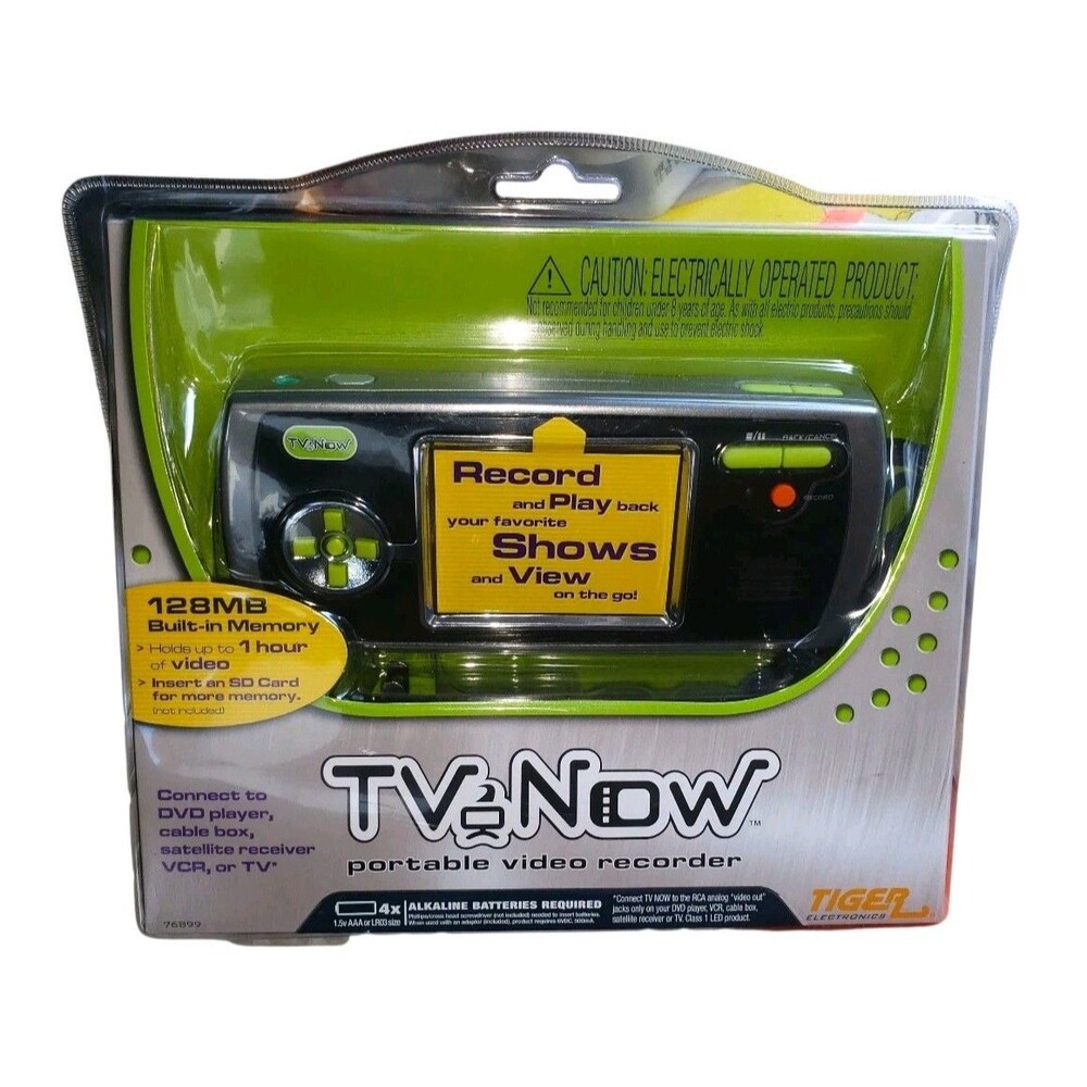 2006 Hasbro Tiger Electronics TV NOW Portable Video Recorder Brand New